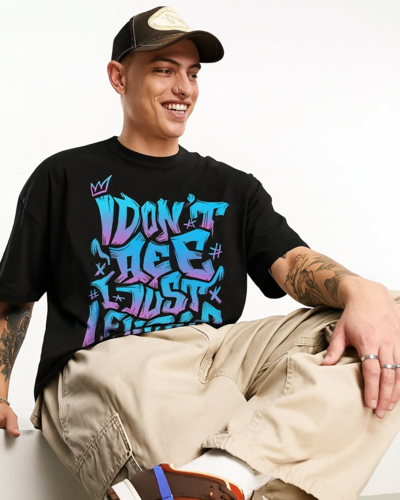 Men’s Black Graphic T-Shirt Don’t Age Just Level Up | Therangroop - Therangroop
