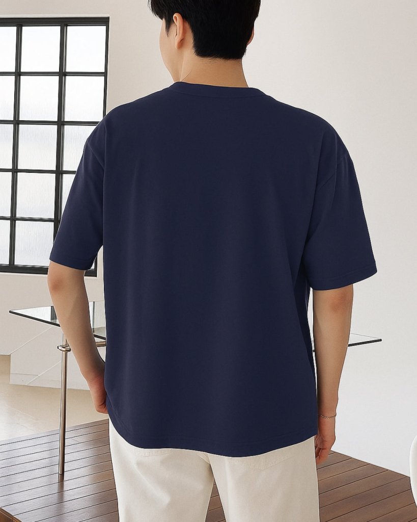 Men’s Navy Blue T-Shirt – Say Less Mean More Motivational | Therangroop - Therangroop